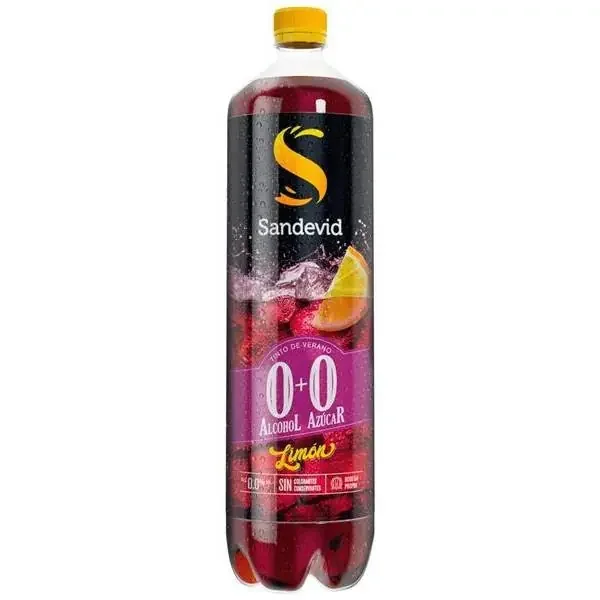 Vin rouge d‘été citron 0+0 SANDEVID 1,5l.