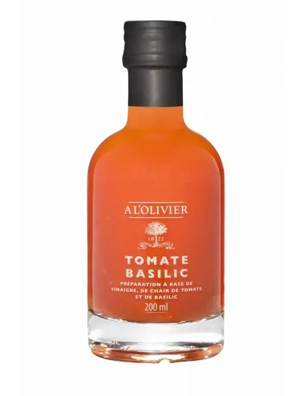 Vinaigre Tomate Basilic 200 ml – A l‘olivier