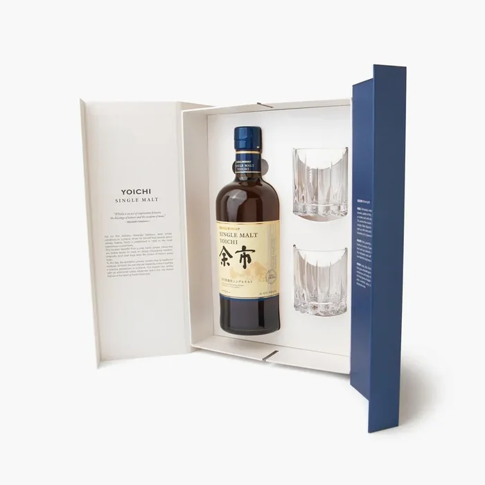 Whisky Nikka Yoichi Single Malt Coffret avec 2 verres ⋅ 45% ⋅ 700ml