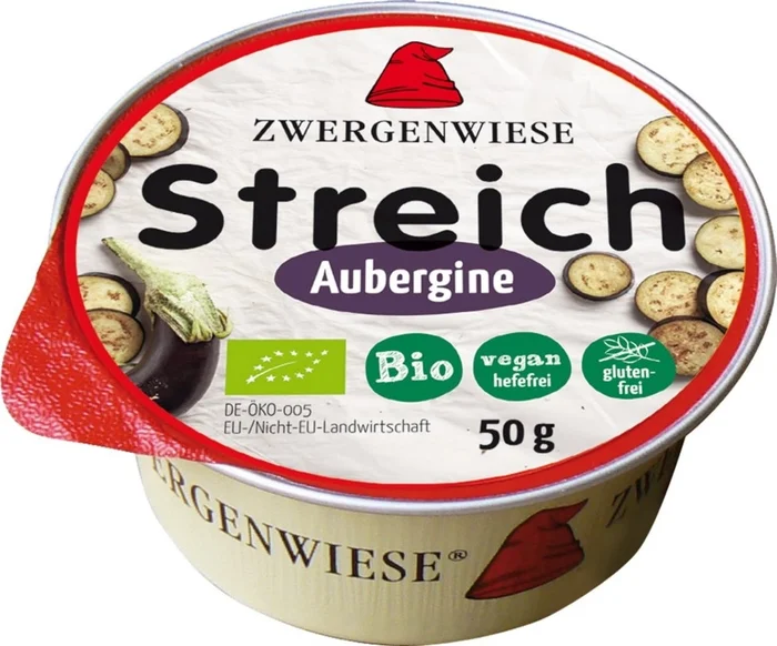 Zwergenwiese Mini-Tartinade Bio Vegan – Aubergine, 50 g