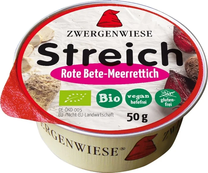 Zwergenwiese Mini-Tartinade Bio Vegan – Betterave & Raifort, 50 g