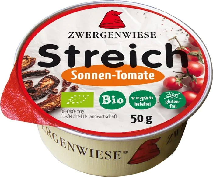 Zwergenwiese Mini-Tartinade Bio Vegan – Tomates Séchées, 50 g