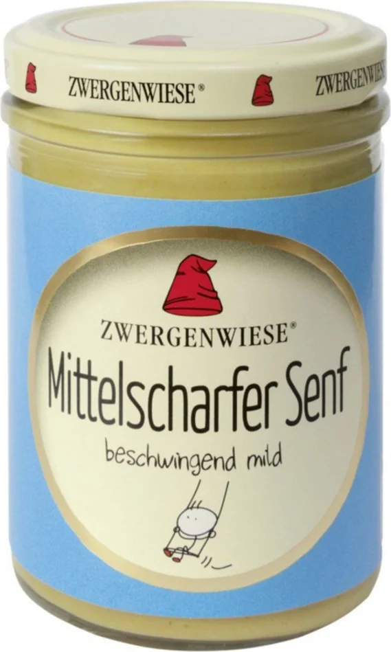 Zwergenwiese Moutarde Mi-Forte Bio, 160 ml