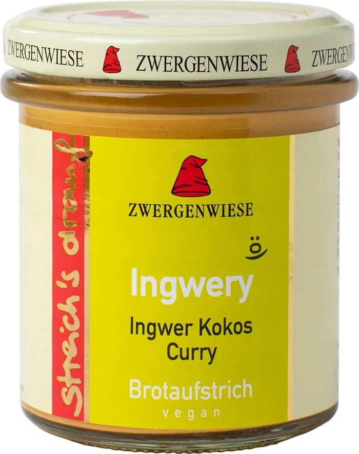 Zwergenwiese streich&rsquo;s drauf – Tartinade Bio – Ingwery, 160 g
