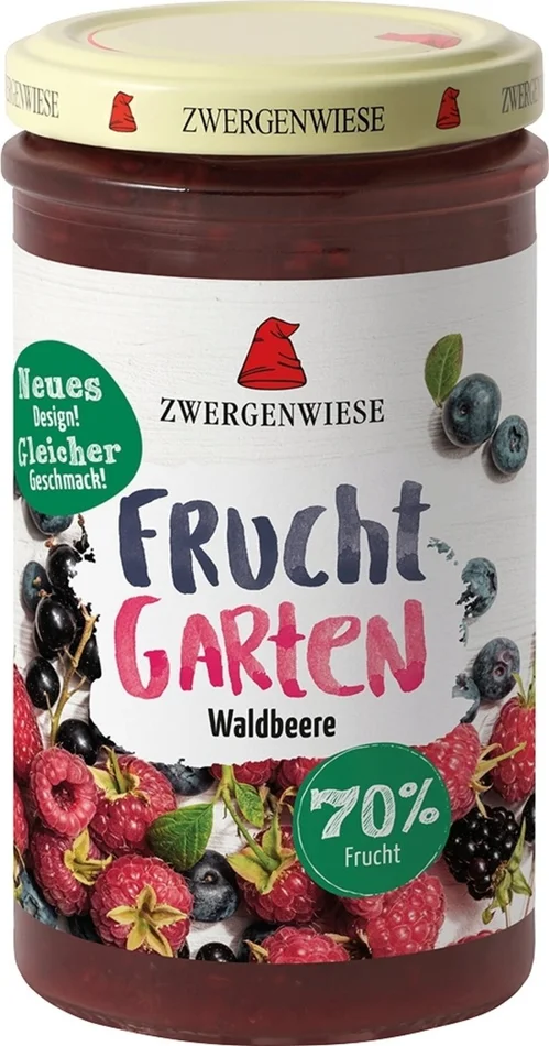 Zwergenwiese Tartinade 70% Fruits – Fruits des Bois, 225 g
