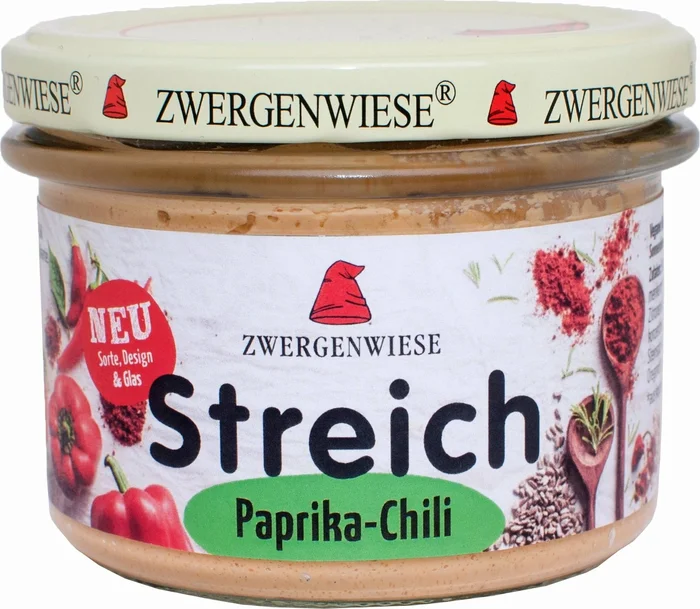 Zwergenwiese Tartinade Bio Vegan – Poivron & Piment, 180 g